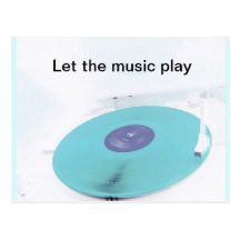 Vinyl Post Postkarte