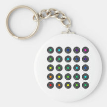 Vinyl Rainbow - Record Music Turntable Disc Jockey Keychain