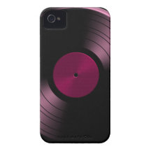 Vinyl Record Album in Pink iPhone 4 Cover