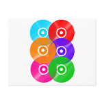 Vinyl Record Colors Postcards