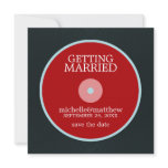 Vinyl Record Wedding Save the Date invitations
