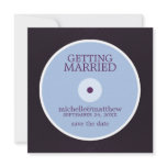 Vinyl Record Wedding Save the Date Announcement