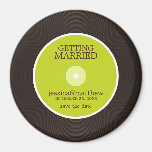 Vinyl Record Wedding Save the Date Magnet