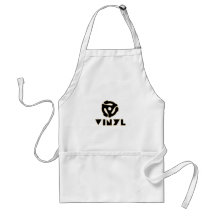 vinyl records aprons