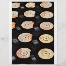 Vinyl Records Background Custom Flyer