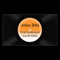 vinyl records business cards