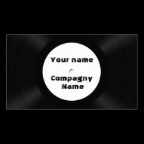 vinyl records business cards