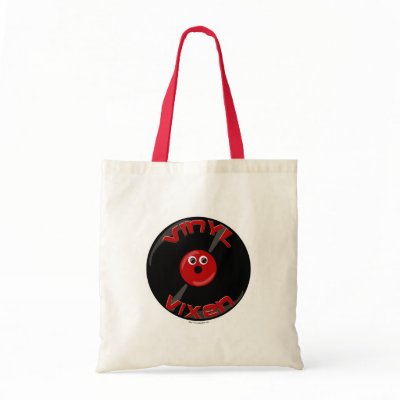 Vinyl Vixen Tote Bags by Anotherfort
