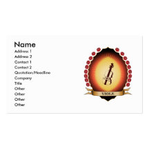 Viola Mandorla Business Card Templates