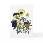 Violas Watercolor Get Well Soon Card