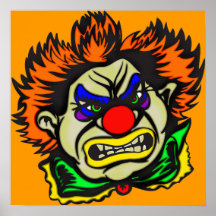 Violent Evil Clown Print
