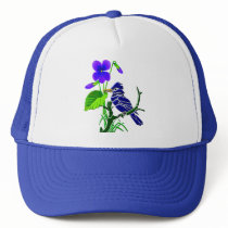 Violet and Blue Jay Mesh Hats