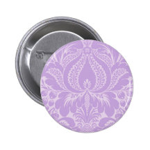 Violet Fantasy Floral Button