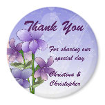 Violet floral Wedding Thank you Bomboniere