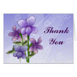 Violet Flower Thank you cards