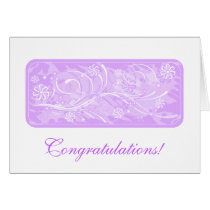 violet flowers cards