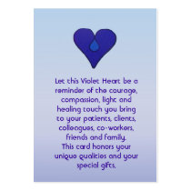 Violet Heart - Caregivers Card