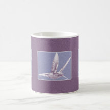 Violet Hummingbird Classic White Mug
