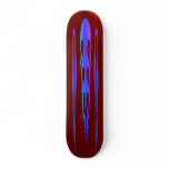 Violet on Red Skateboard