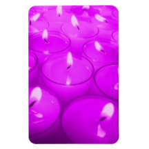 Violet Red Candles Premium Flexi Magnet