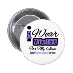 Violet Ribbon Hodgkin's Lymphoma - Niece Pin