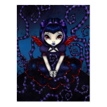 "Violet Sometimes" Postcard