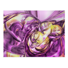 Violet Summer Abstract Postcard