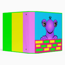 Violet the Friendly Monster 3 Ring Binders