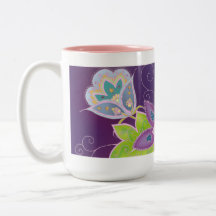 Violet Tulip Coffee Mug