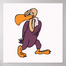 Violet Vulture Print