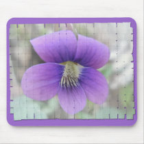 Violet Wildflower Coordinating Items Mousepads