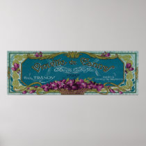 Violette De Cannes Soap LabelParis, France Posters