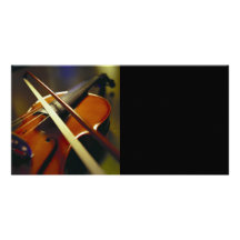 Violin & Bow Close-Up 1 Photo Card