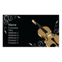 Violin - Business Business Card Template