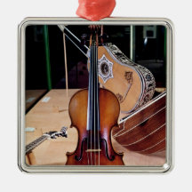 Violin, by Stradivari, Cremona, 1699 (photo; Christmas Ornament