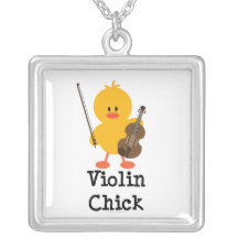 Violin Chick Necklace