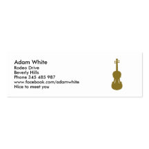 Violin fiddle business card templates