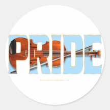 Violin/Fiddle Pride Stickers