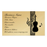 Violin Music Notes Business Card business cards