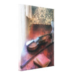 Violin on Credenza Stretched Canvas Prints