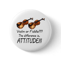 Violin or Fiddle??? Pinback Buttons