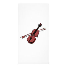 Violin Photo Card Template