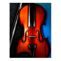 Violin Post Card