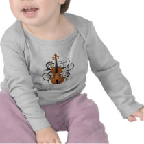 Violin with Swirls T-shirts