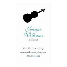 Violinist Business Card