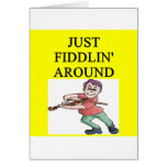 violinist greeting card
