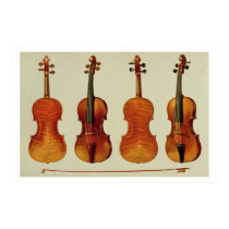 Violins (LtoR): the 'Alard' by Antonio Stradivariu posters