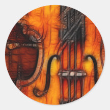 Violon artistique adhésif
