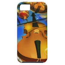 Violon de musique jouant des chansons étui iPhone 5