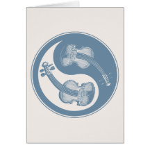 Violyin-Yang Greeting Card